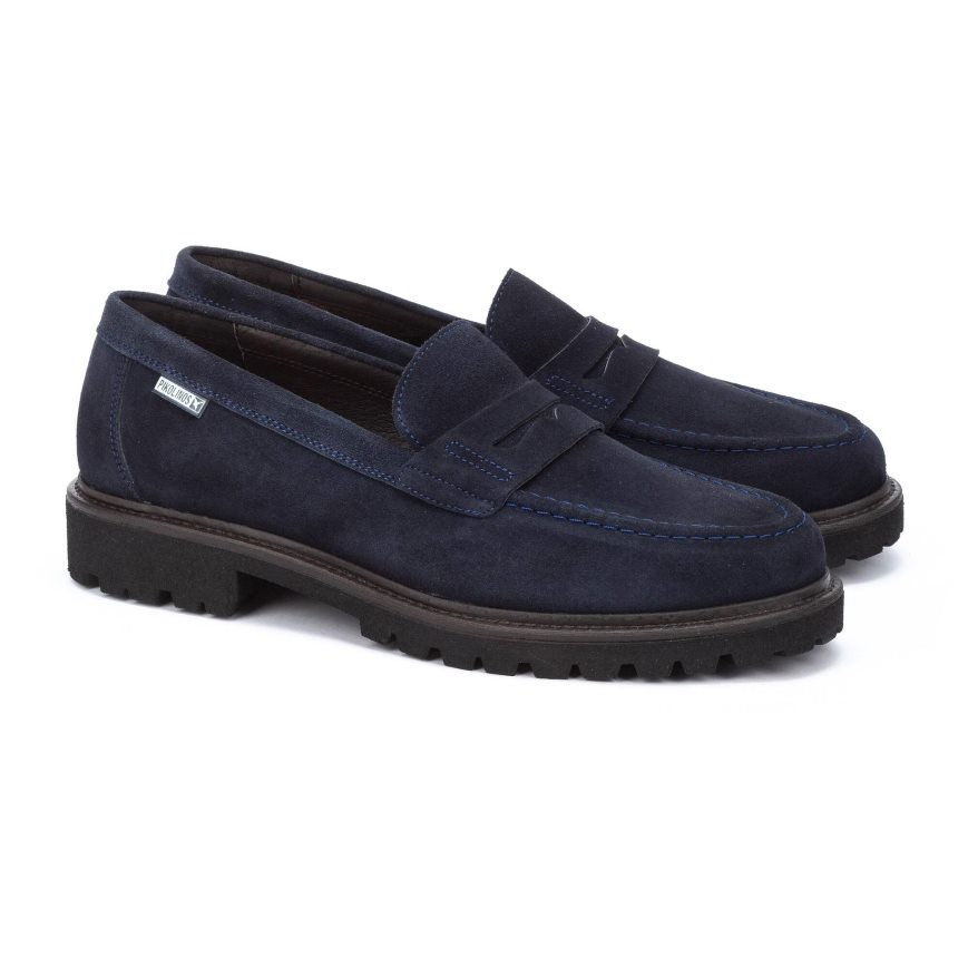 Men's Pikolinos TOLEDO Moccasins Dark Blue | NZ S352809